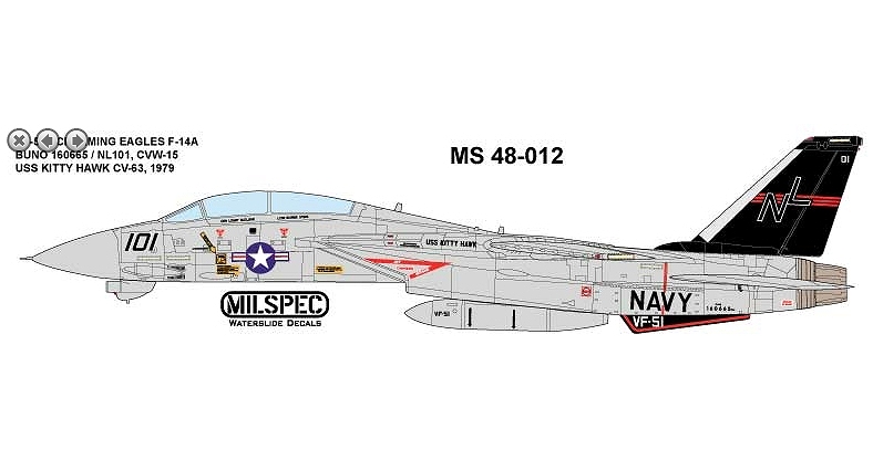 【新製品】MILSPEC 48-012)F-14A トムキャット VF-51 スクリーミングイーグルス