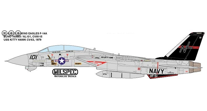【新製品】MILSPEC 72-012)F-14A トムキャット VF-51 スクリーミングイーグルス
