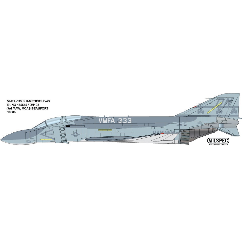 【新製品】MILSPEC 72-014 マクドネル・ダグラス F-4S ファントムII VMFA-333 シャムロックス