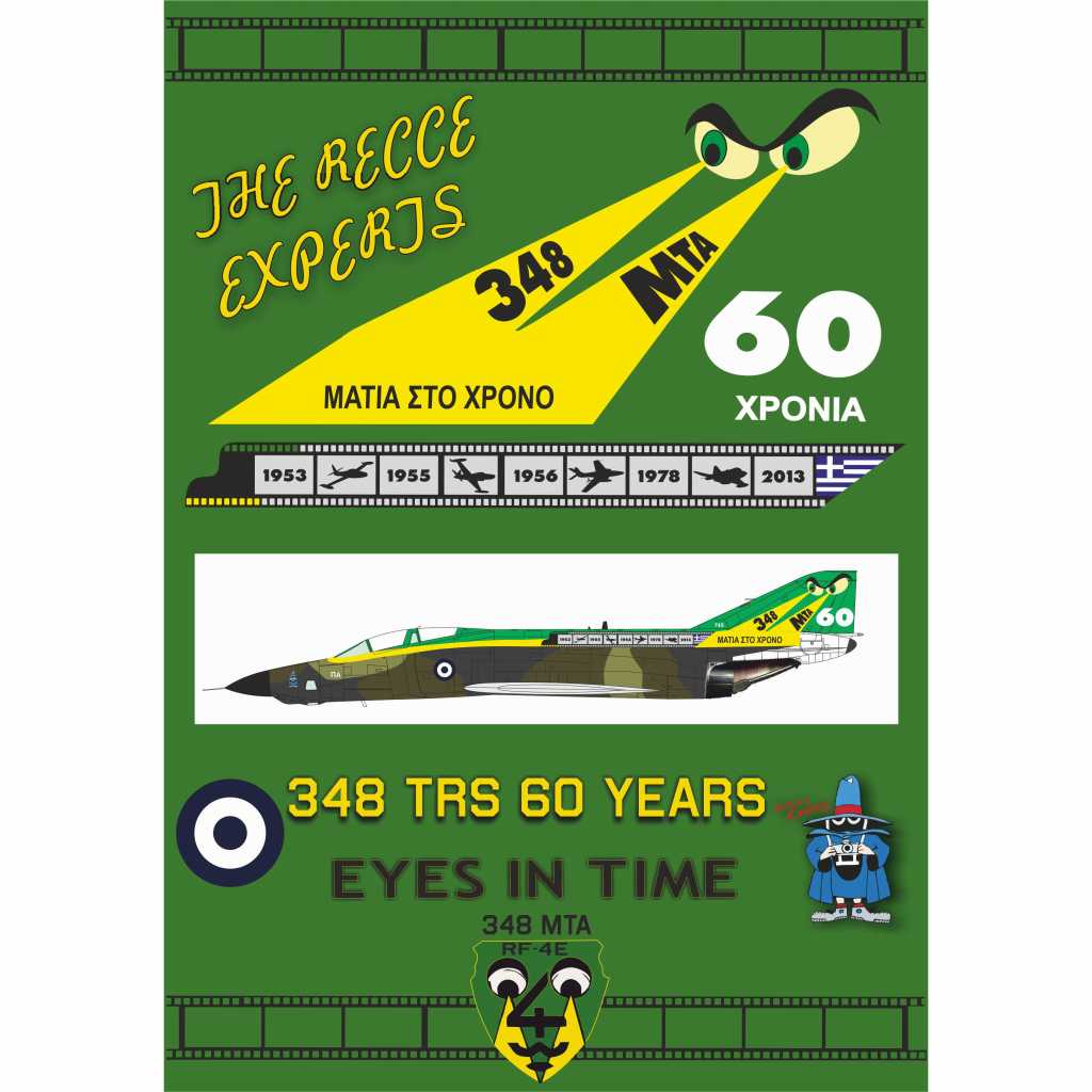 【新製品】Procal Decals 72-903 マクドネル・ダグラス F-4E ファントムII 348 sq TRS 60 YEARS is the origin