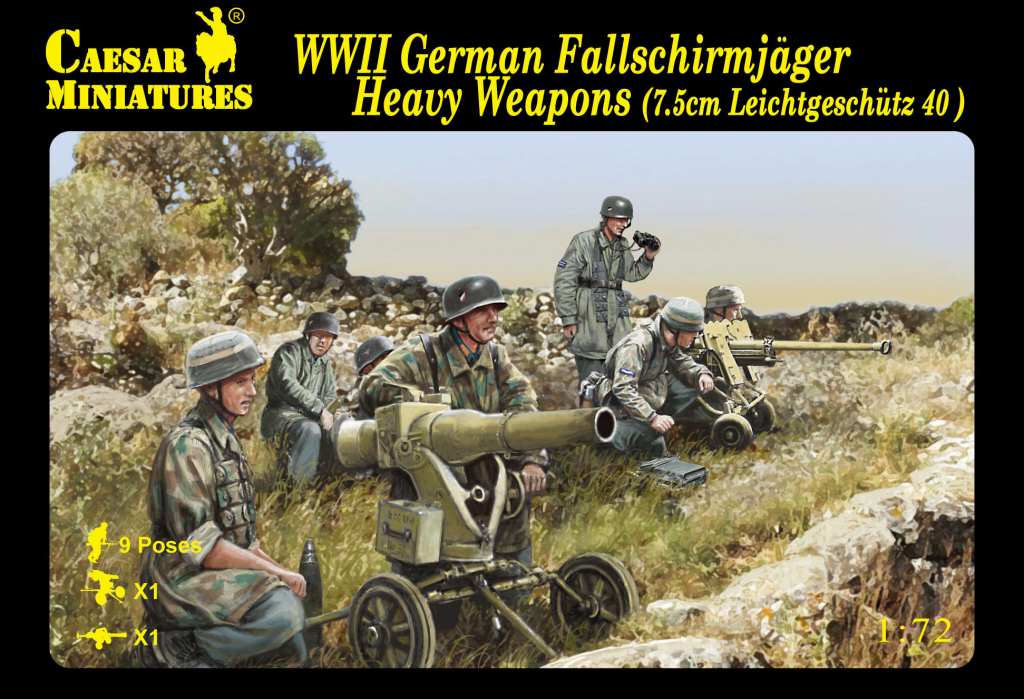 【新製品】098)WWII 独 降下猟兵 w/重火器