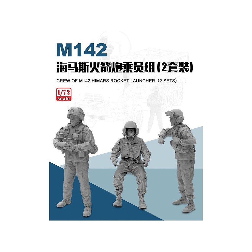 【新製品】9003 1/72 M142 HIMARS用クルーフィギュアセット (3体×2セット = 6体入り)