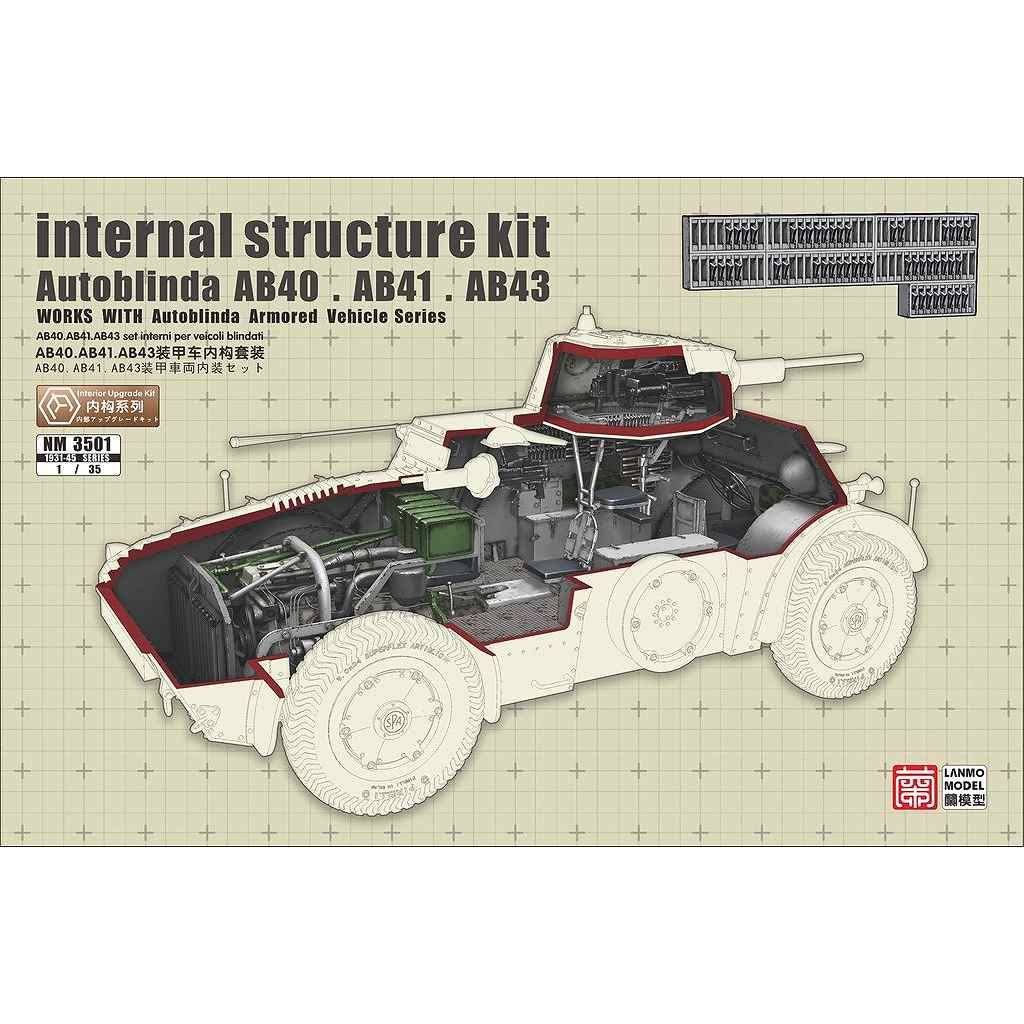 【新製品】NM3501 1/35 イタリア軍 アウトブリンダ AB40/41/43用内装セット