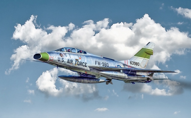 【新製品】1398 ノースアメリカン F-100F スーパーセイバー