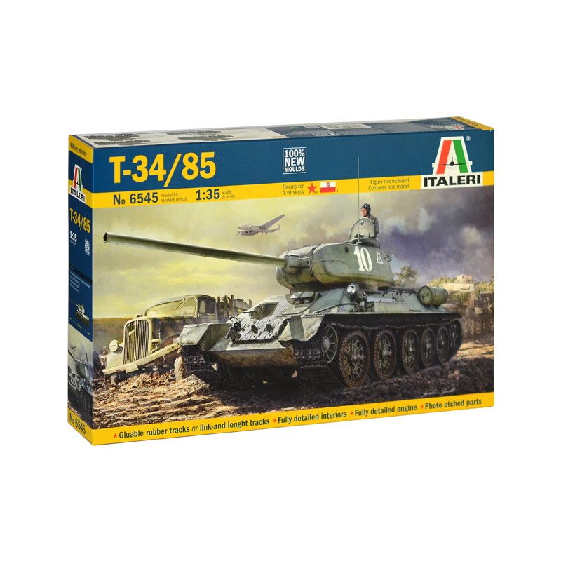 【新製品】6545 ソビエト T-34/85 第183工場製 1944年型 インテリア付 完全新金型