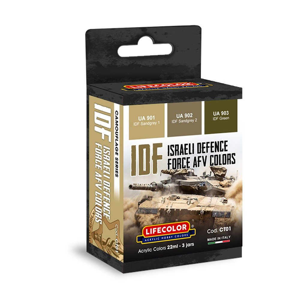 【新製品】CT01 現用 IDF イスラエル国防軍AFV迷彩カラーセット