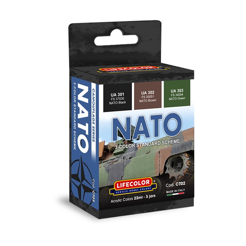 【新製品】CT02 現用 NATO陸軍車両 3色標準迷彩カラーセット