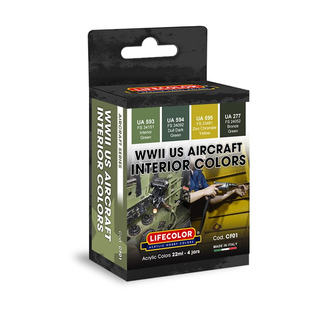 【新製品】CF01 WWII アメリカ軍用機 機内色カラーセット