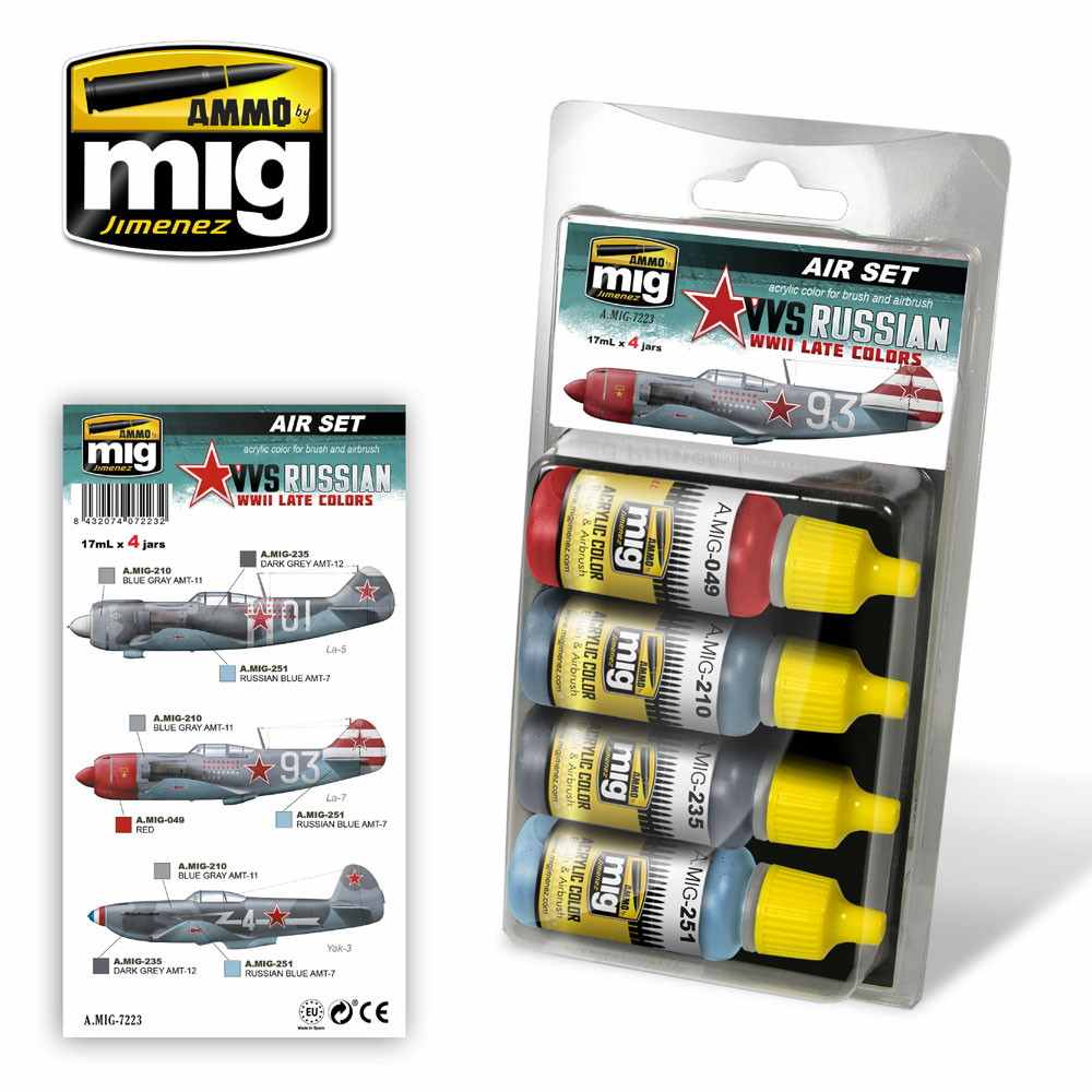 【新製品】A.MIG-7223 ソビエト連邦空軍VVS後期塗装色セット