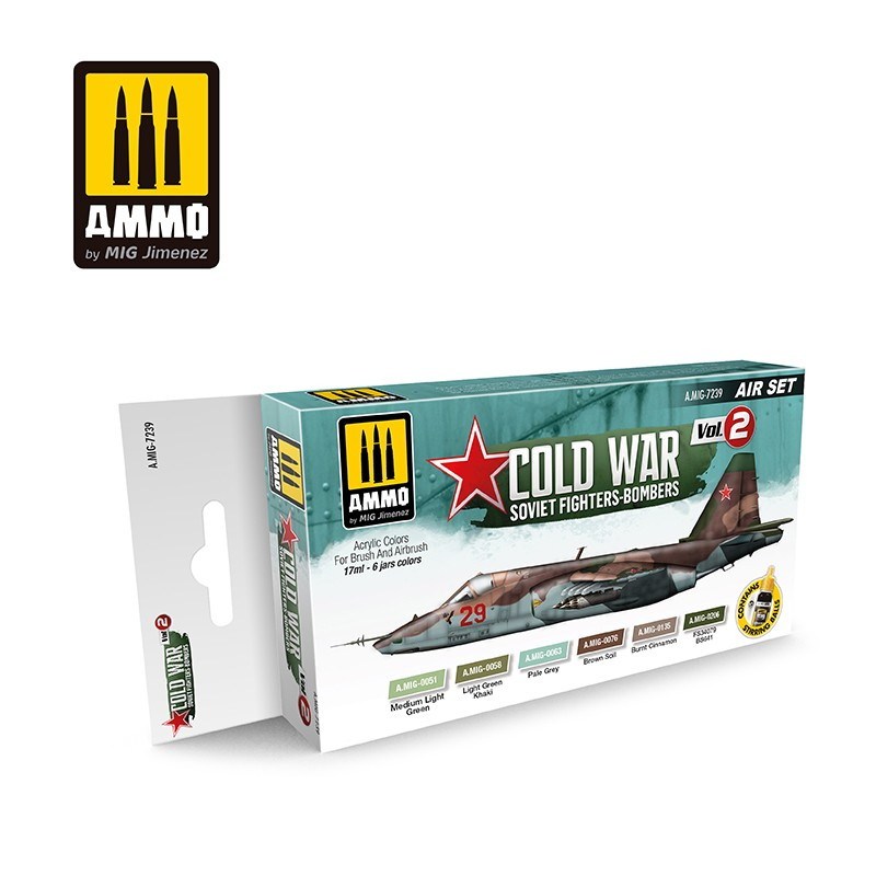 【新製品】A.MIG-7239 冷戦時のソ連戦闘爆撃機カラーセットVol.2