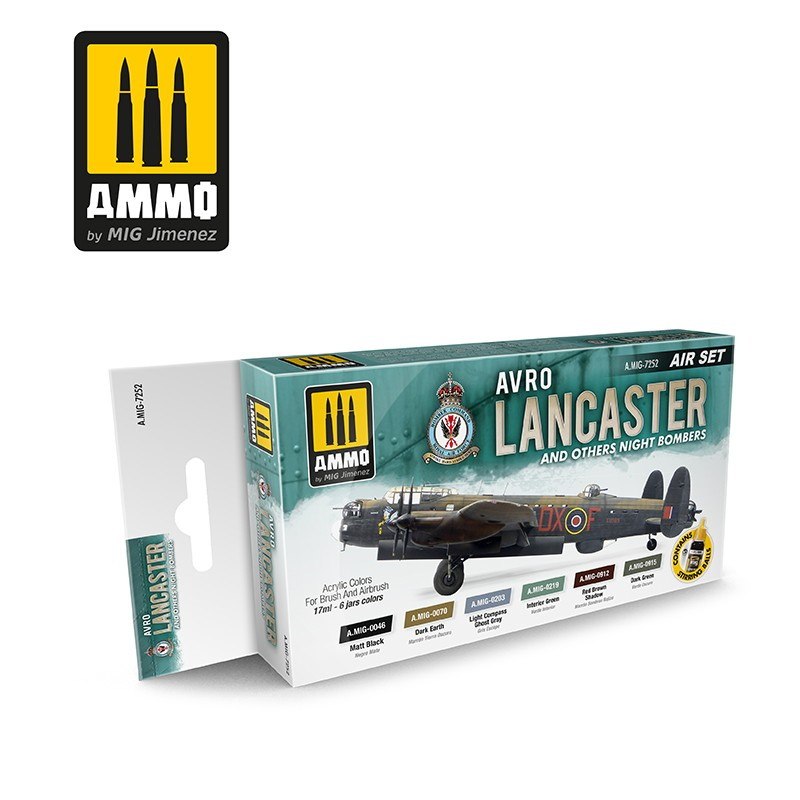 【新製品】A.MIG-7252 アブロ ランカスター等夜間爆撃機カラーセット