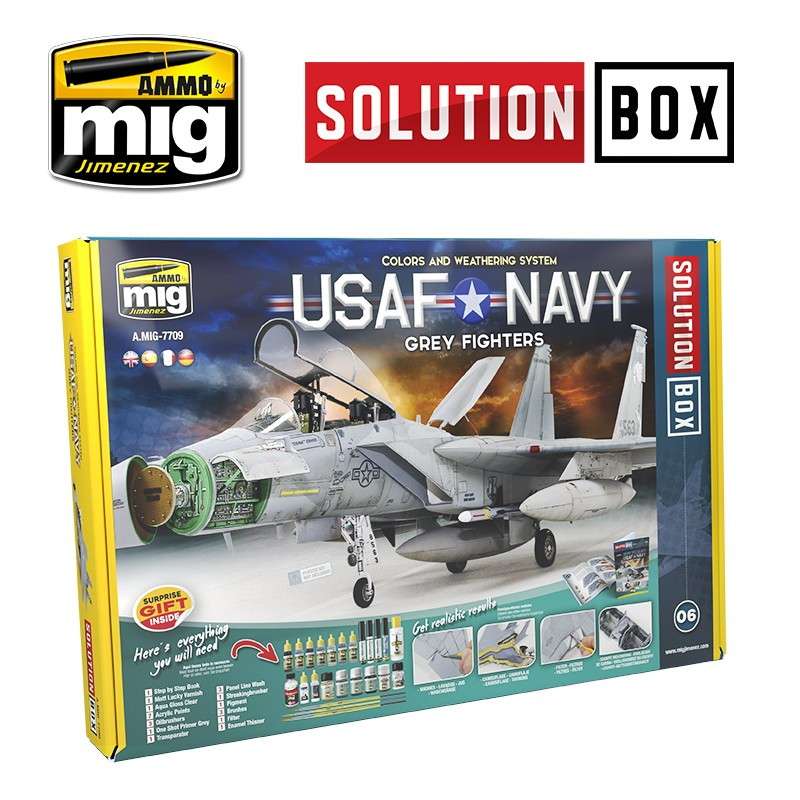 【新製品】A.MIG7709 ソリューションボックス 06：アメリカ空/海軍 「グレーファイターズ」