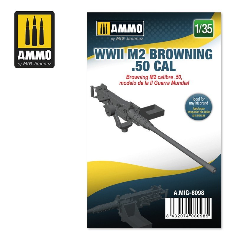 【新製品】A.MIG8098 1/35 ブローニング M2 .50cal (WWII)