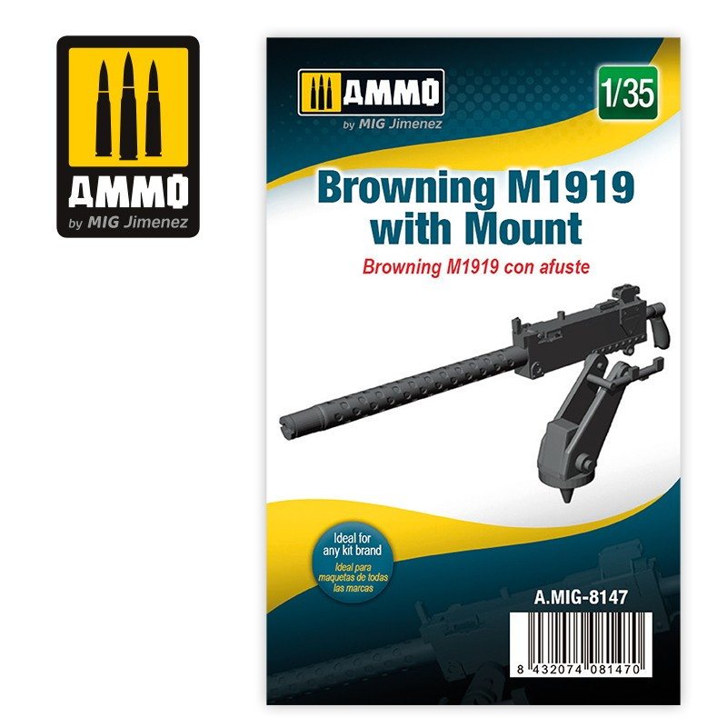 【新製品】A.MIG-8147 1/35 ブローニング M1919機関銃 w/マウント