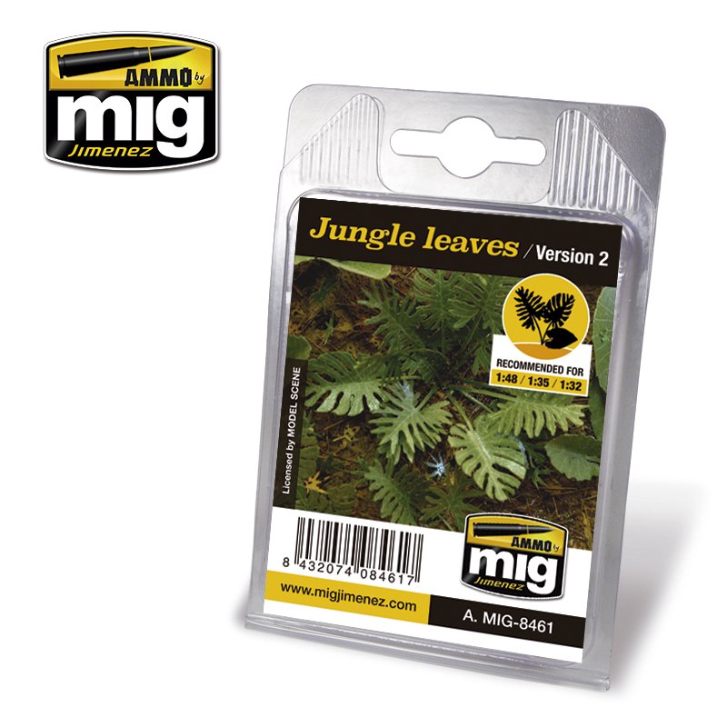 【新製品】A.MIG8461)ジャングルリーブス2 (レーザーカットの植物)