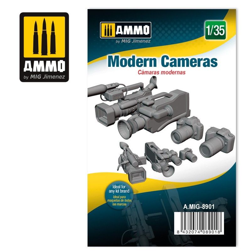 【新製品】A.MIG-8901 1/35 カメラ (現代) (4個入り)