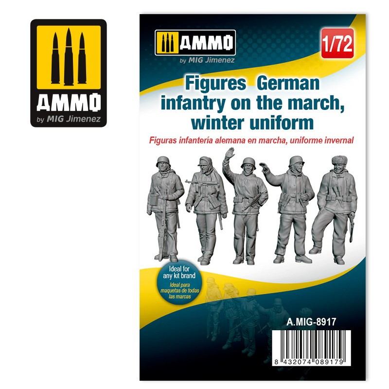 【新製品】A.MIG-8917 1/72 WWII ドイツ歩兵 (冬季装備)