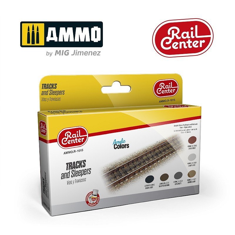 【新製品】AMMO.R-1015 線路と枕木 カラーセット