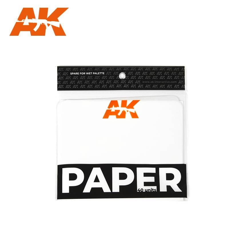 【新製品】AK8074 ウェットパレット用ペーパー 40枚入