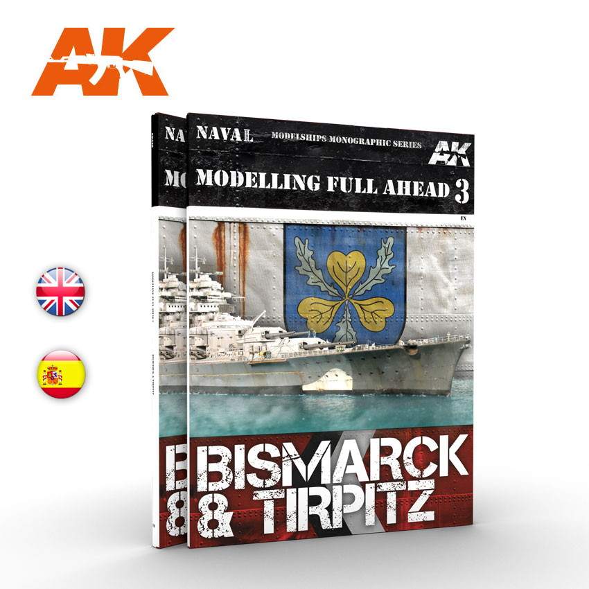 【新製品】AK249 モデリング・フル・アヘッド 3 戦艦 ビスマルク&ティルピッツ