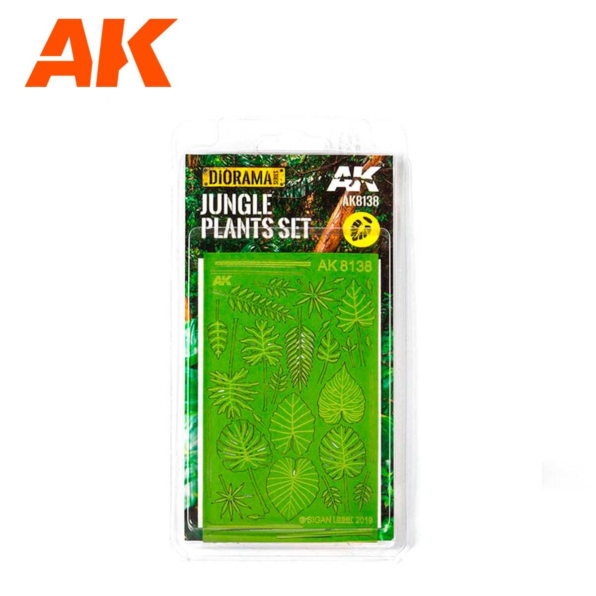 【新製品】AK8138 ジャングル植物セット(レーザーカット植物)