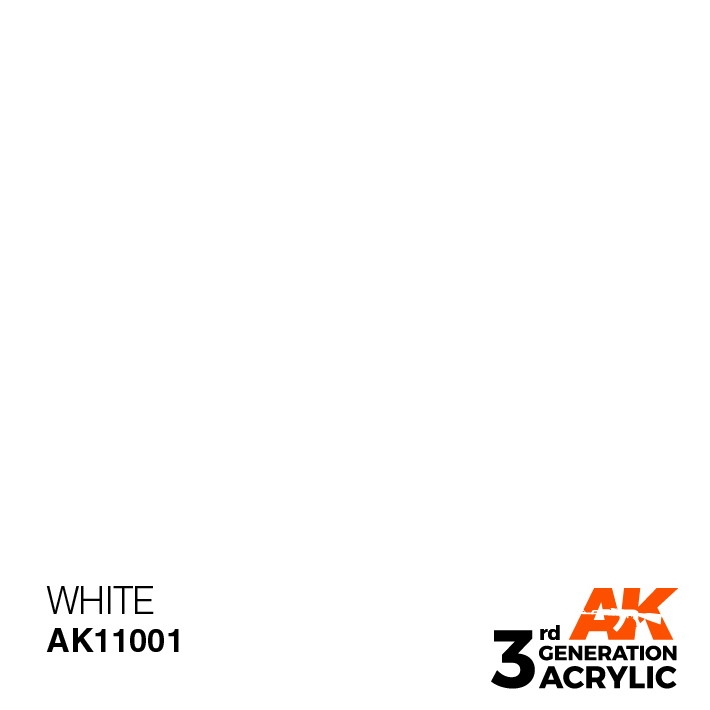 【新製品】AK11001 ホワイト 【AKアクリル3G (サードジェネレーション)】