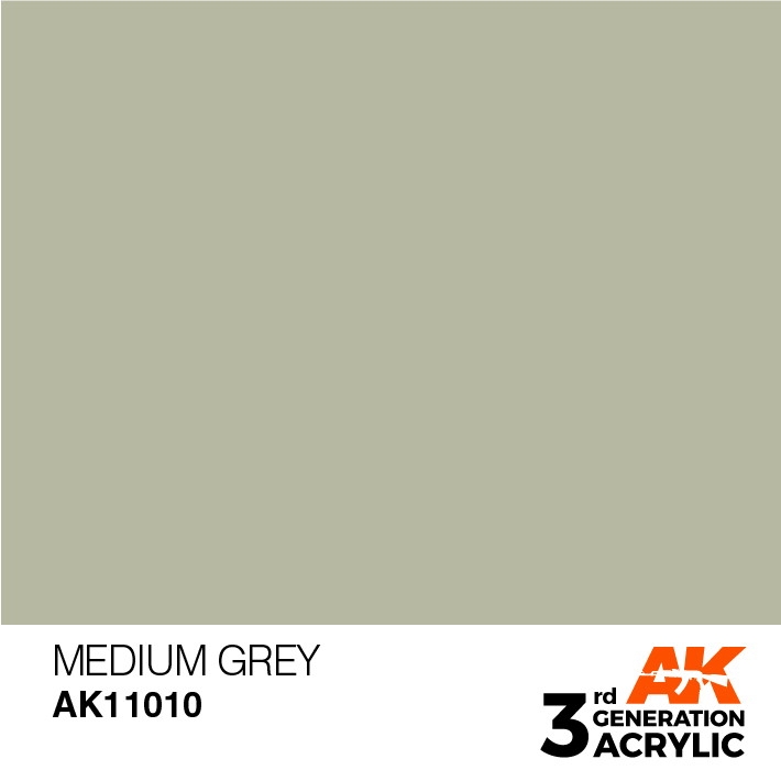 【新製品】AK11010 メディウムグレイ 【AKアクリル3G (サードジェネレーション)】