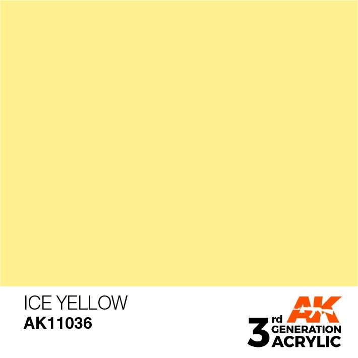 【新製品】AK11036 アイスイエロー 【AKアクリル3G (サードジェネレーション)】