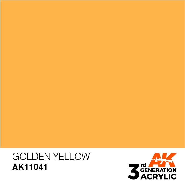 【新製品】AK11041 ゴールデンイエロー 【AKアクリル3G (サードジェネレーション)】