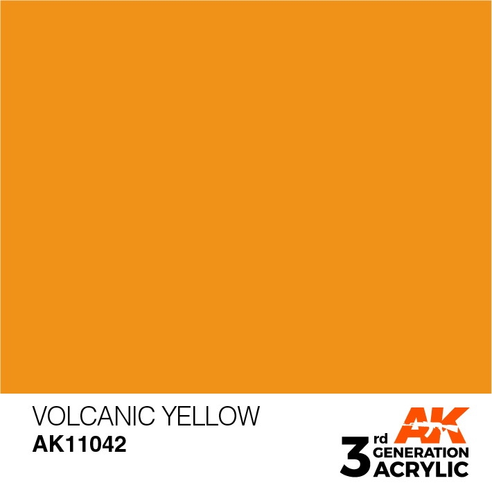 【新製品】AK11042 ボルケニックイエロー 【AKアクリル3G (サードジェネレーション)】
