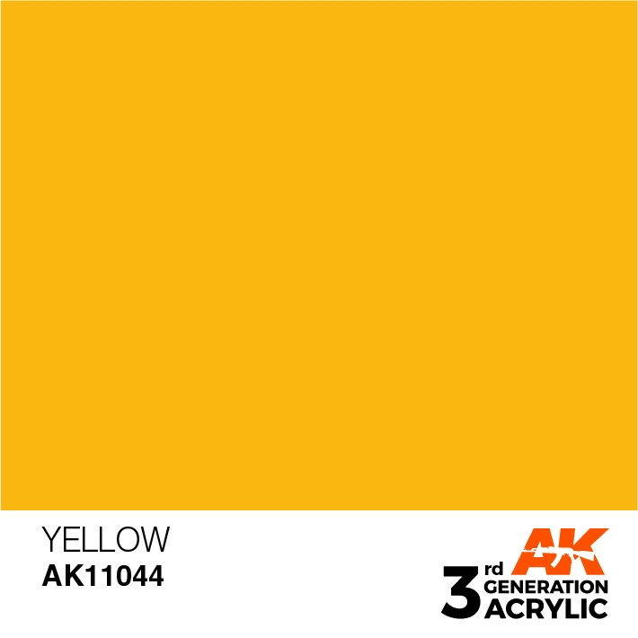 【新製品】AK11044 イエロー 【AKアクリル3G (サードジェネレーション)】