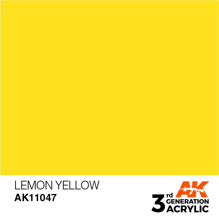 【新製品】AK11047 レモンイエロー 【AKアクリル3G (サードジェネレーション)】