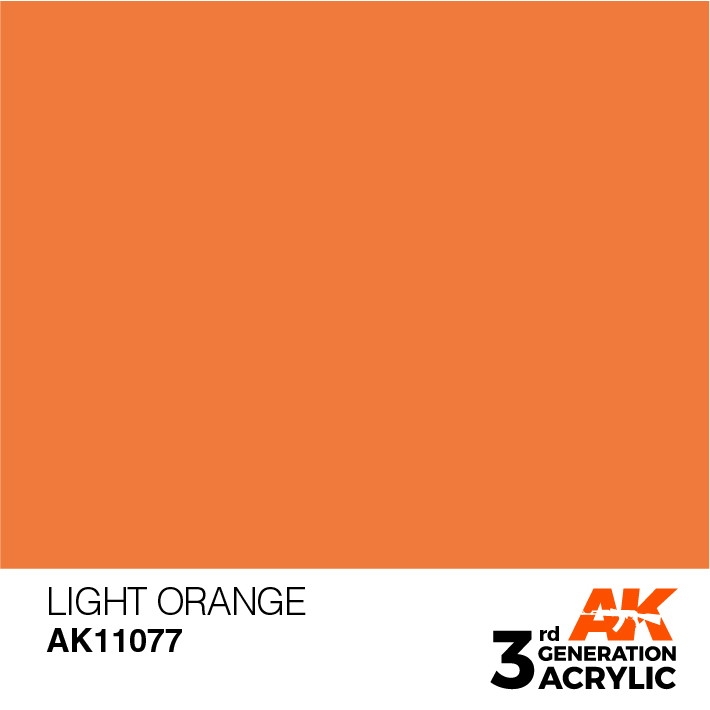 【新製品】AK11077 ライトオレンジ 【AKアクリル3G (サードジェネレーション)】