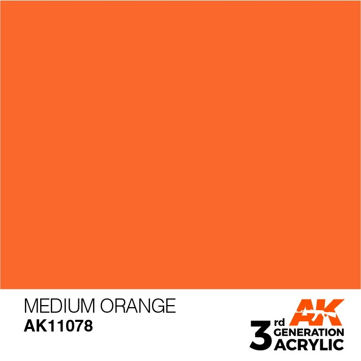 【新製品】AK11078 メディウムオレンジ 【AKアクリル3G (サードジェネレーション)】