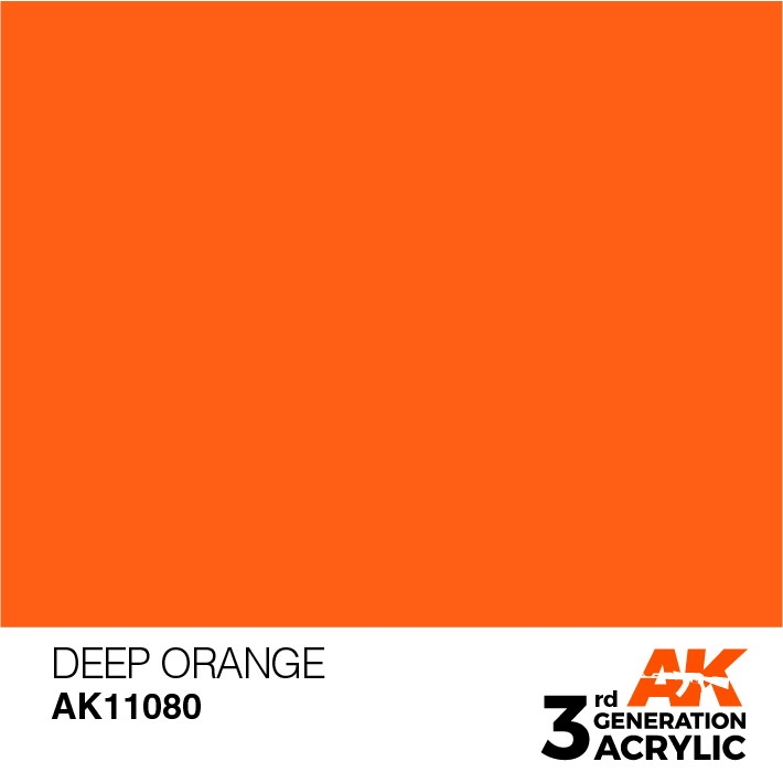 【新製品】AK11080 ディープオレンジ 【AKアクリル3G (サードジェネレーション)】