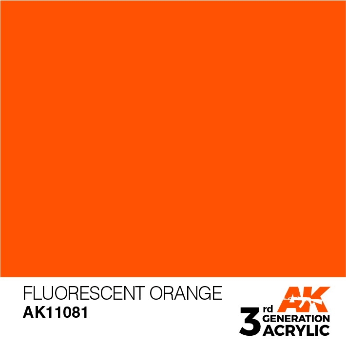 【新製品】AK11081 蛍光オレンジ 【AKアクリル3G (サードジェネレーション)】