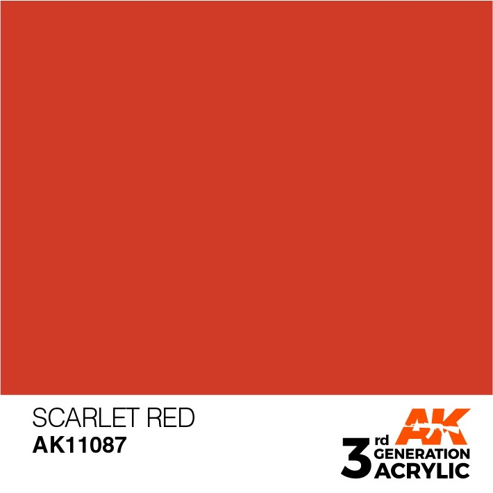【新製品】AK11087 スカーレットレッド 【AKアクリル3G (サードジェネレーション)】