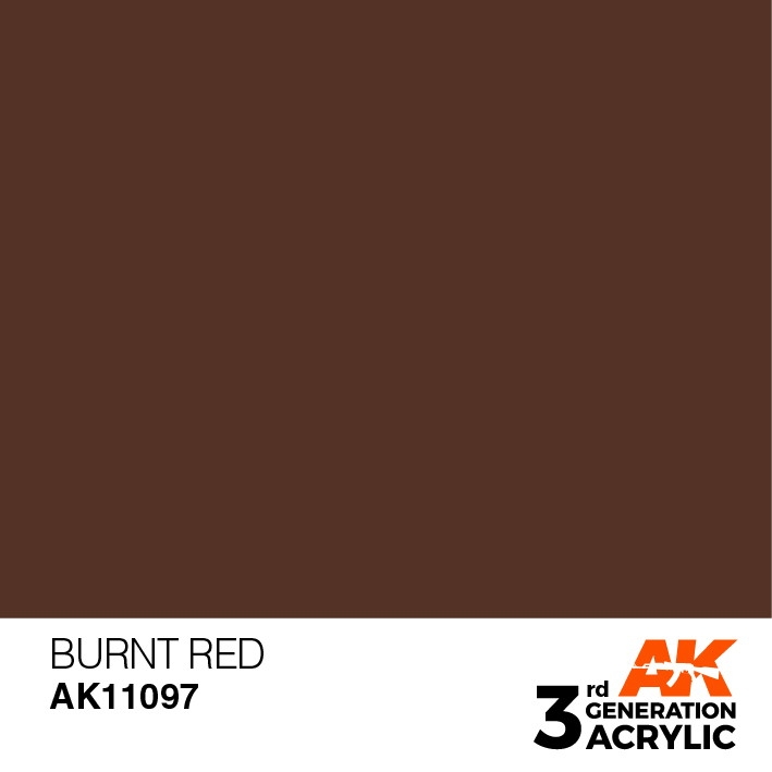 【新製品】AK11097 バーントレッド 【AKアクリル3G (サードジェネレーション)】