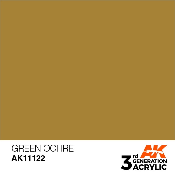 【新製品】AK11122 グリーンオーカー 【AKアクリル3G (サードジェネレーション)】