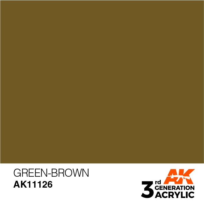 【新製品】AK11126 グリーンブラウン 【AKアクリル3G (サードジェネレーション)】