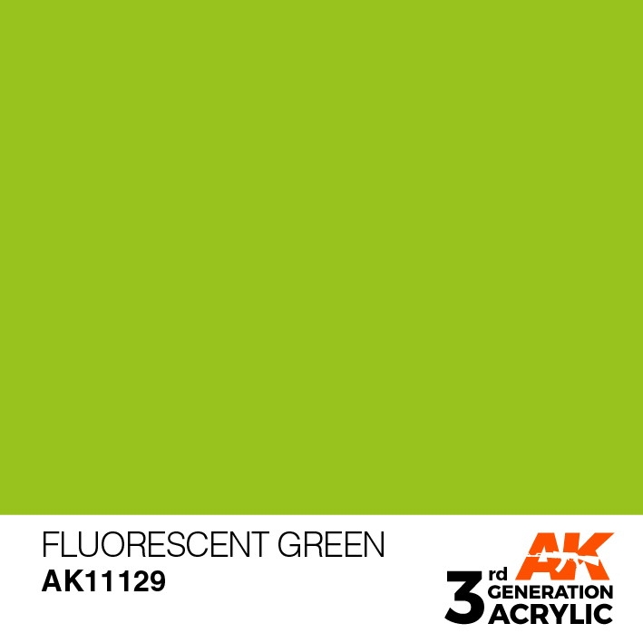 【新製品】AK11129 蛍光グリーン 【AKアクリル3G (サードジェネレーション)】