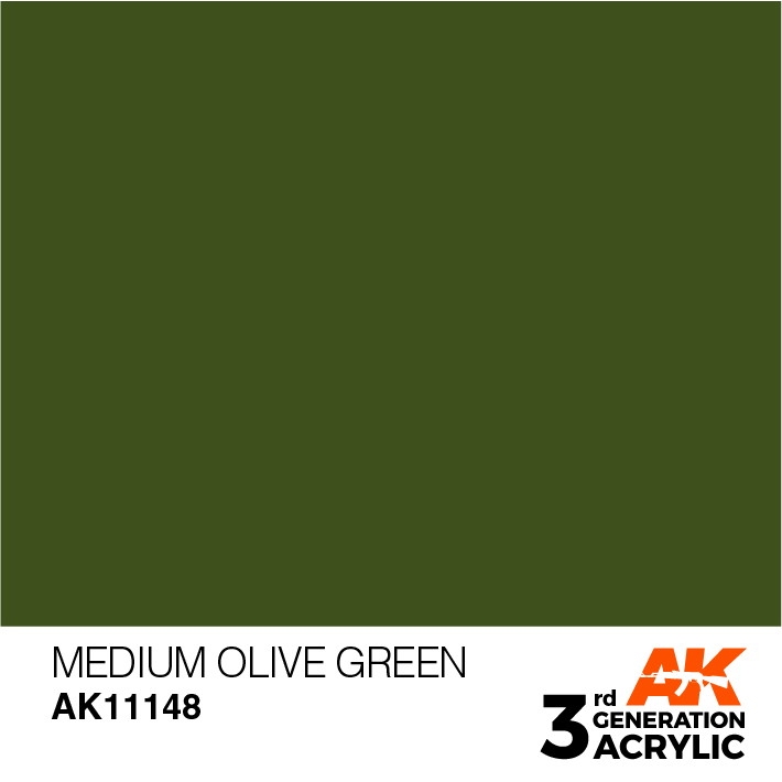 【新製品】AK11148 メディウムオリーブグリーン 【AKアクリル3G (サードジェネレーション)】
