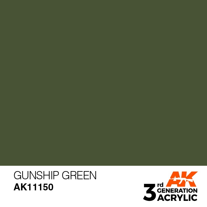 【新製品】AK11150 ガンシップグリーン 【AKアクリル3G (サードジェネレーション)】