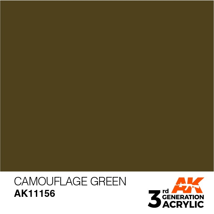 【新製品】AK11156 カモフラージュグリーン 【AKアクリル3G (サードジェネレーション)】