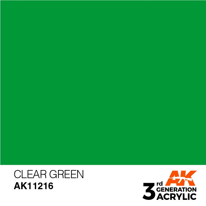 【新製品】AK11216 クリアーグリーン 【AKアクリル3G (サードジェネレーション)】