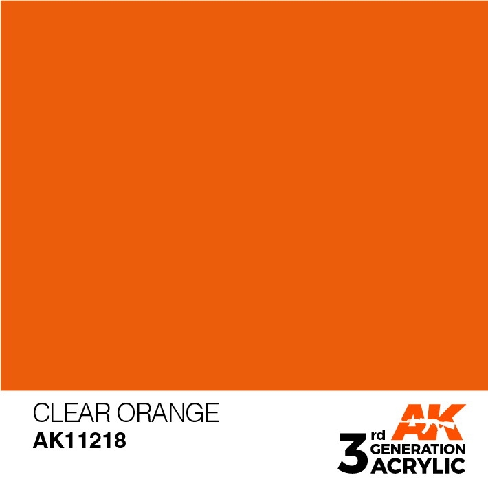 【新製品】AK11218 クリアーオレンジ 【AKアクリル3G (サードジェネレーション)】