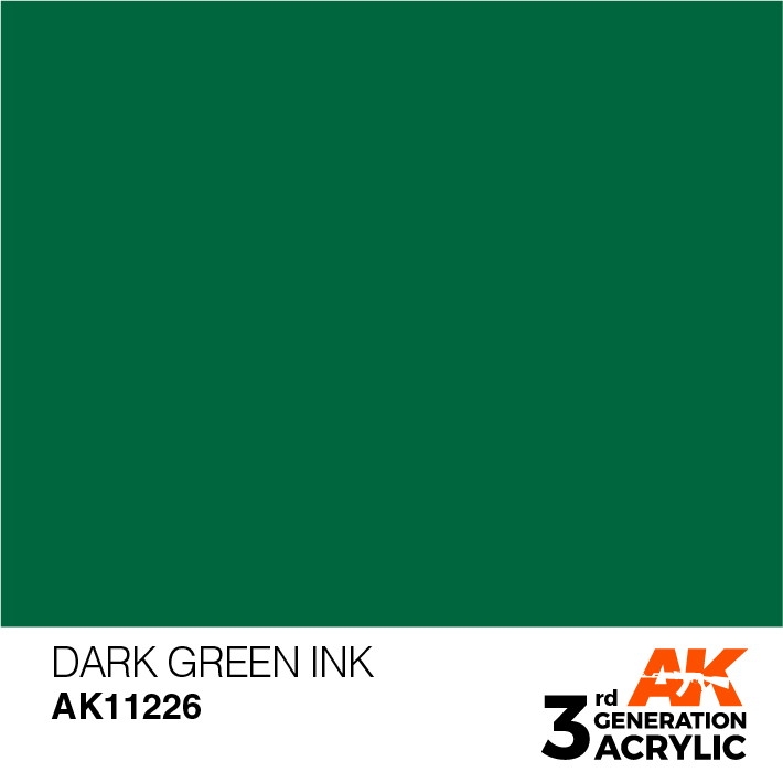 【新製品】AK11226 ダークグリーンインク 【AKアクリル3G (サードジェネレーション)】
