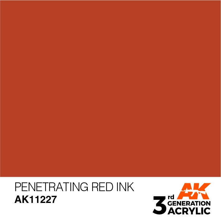 【新製品】AK11227 ペネトレーティングレッドインク 【AKアクリル3G (サードジェネレーション)】