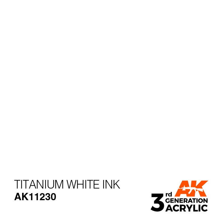 【新製品】AK11230 チタニウムホワイトインク 【AKアクリル3G (サードジェネレーション)】