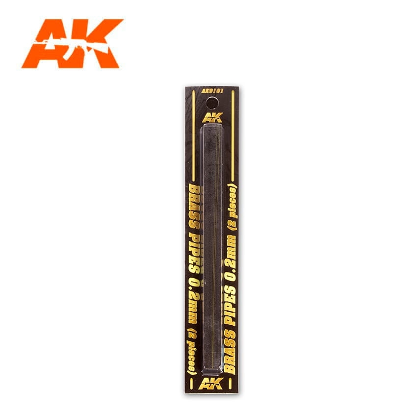 【新製品】AK9101 真鍮パイプ 0.2mm径 2本入り